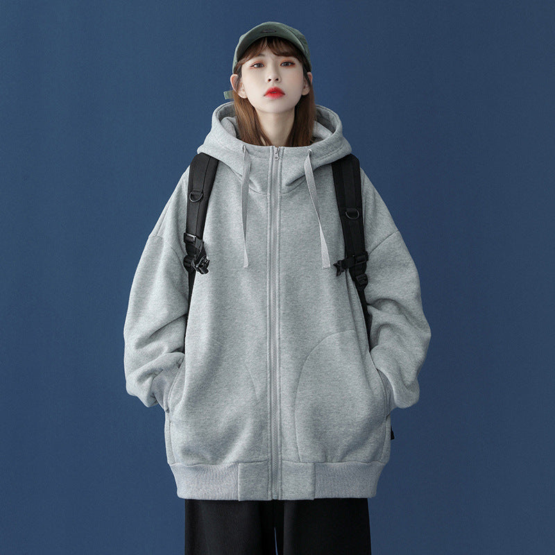 Spring Hooded Cardigan Sweater Women'S Unisex Style Trendy Couples Jacket Coat Spring hooded cardigan sweater women's unisex style trendy couples jacket coat