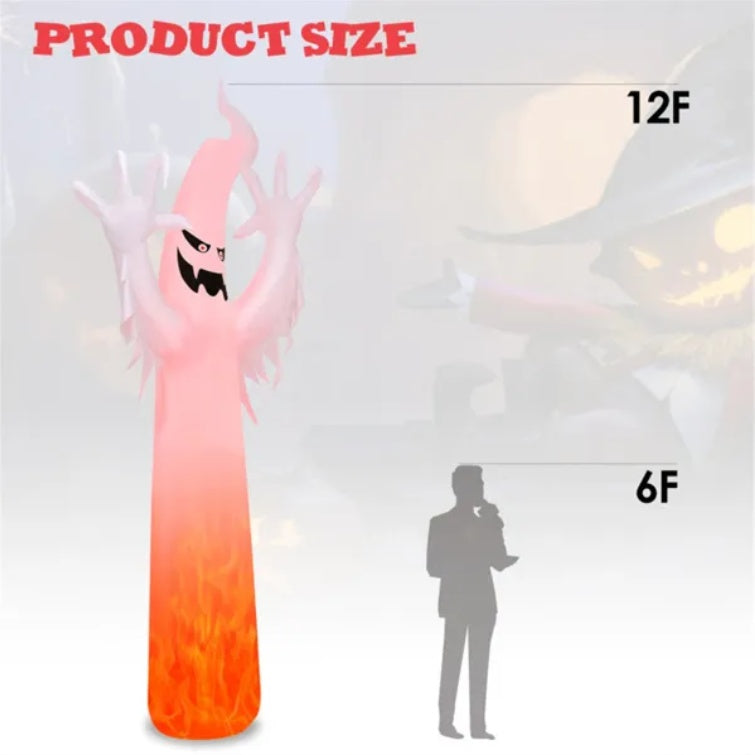 12 Feet Halloween Inflatable Decoration With Built