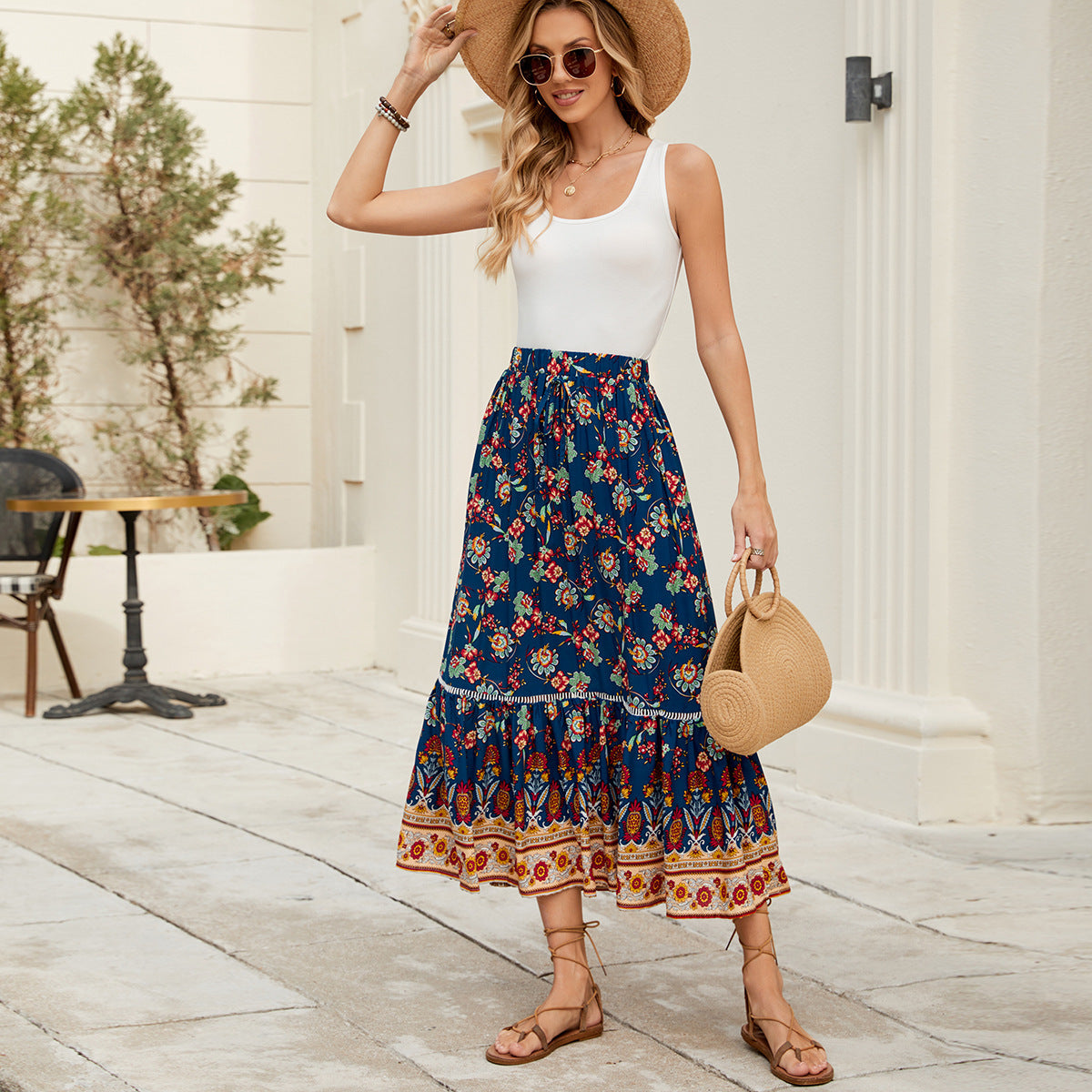 Women's Bohemian Holiday Skirt