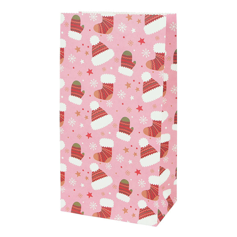 Christmas Wrapped Paper Bags Snowman Snowflakes No Mention