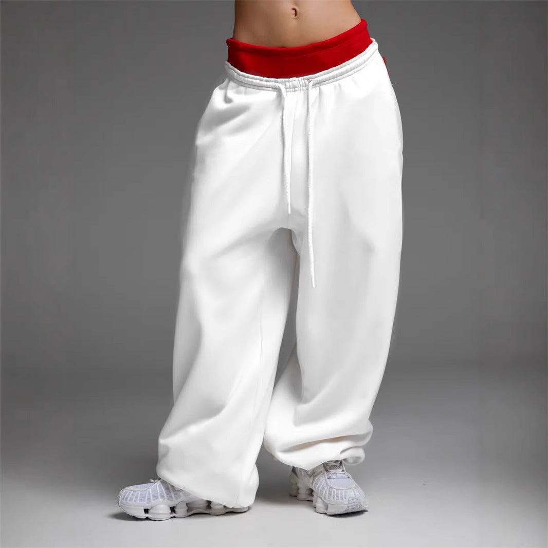 Casual Straight-leg Wide Leg Sweatpants