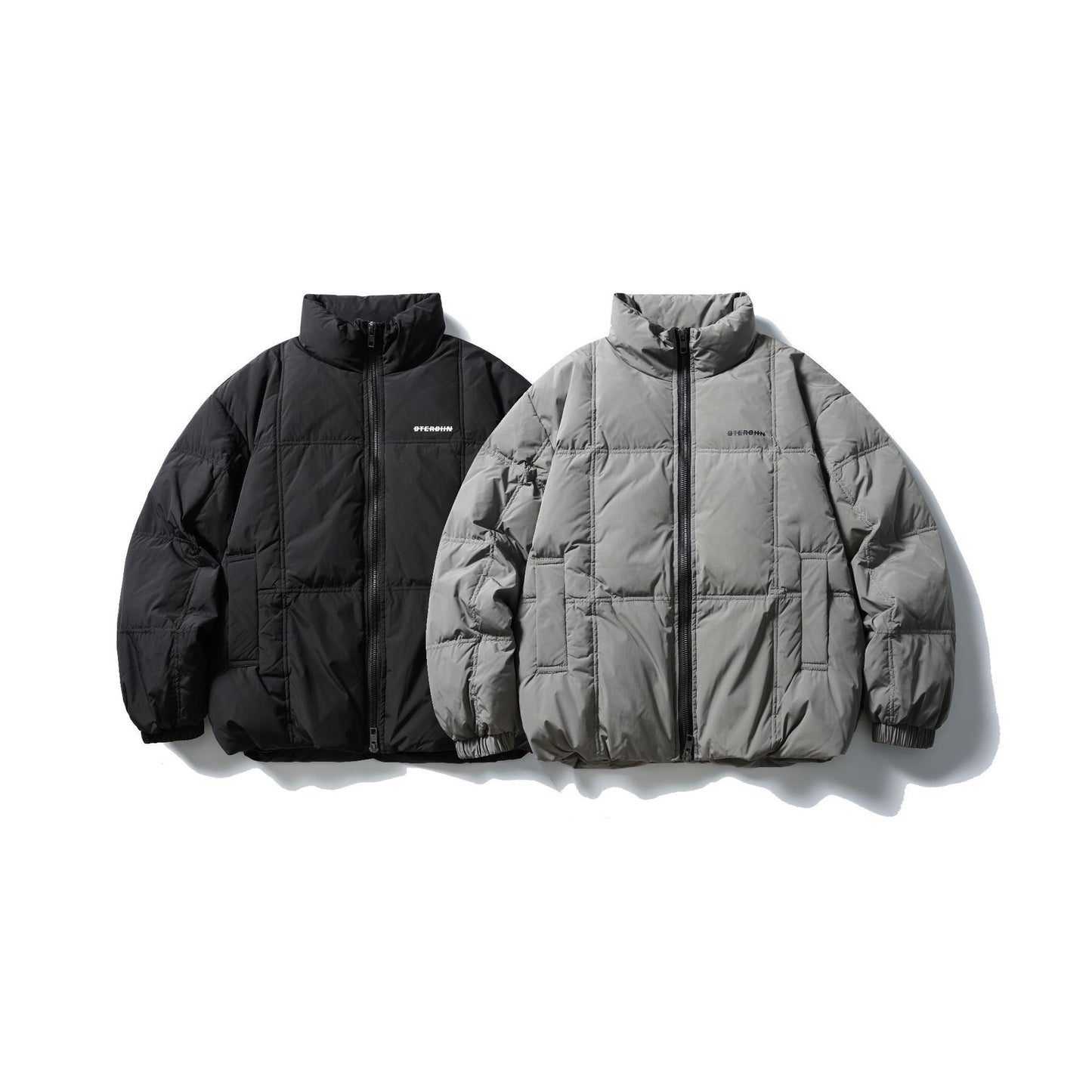 Stand Collar Unisex Thickened Down Jacket