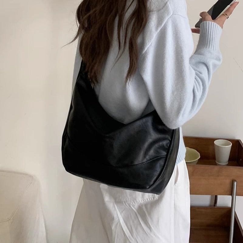 Female Retro Casual Large Capacity Single Shoulder Crossbody Bag