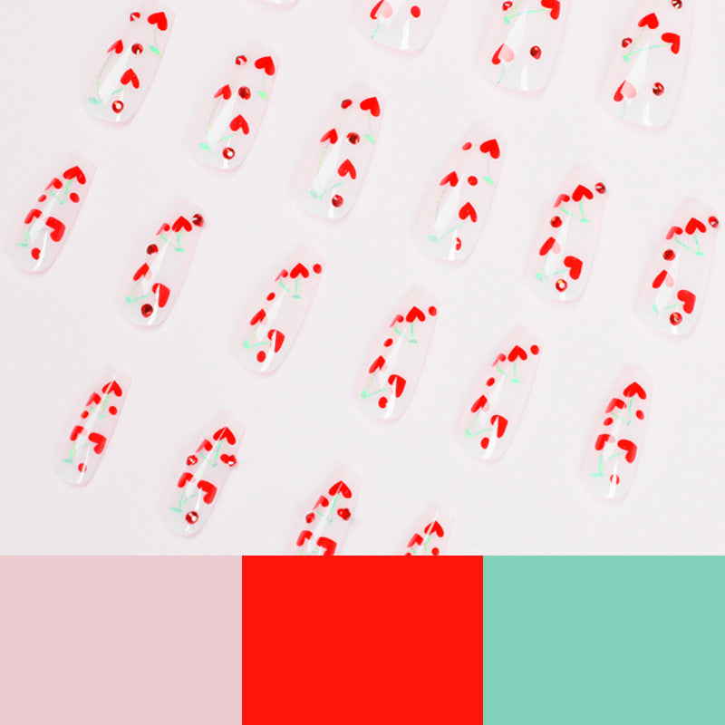 French Love Red Diamond Small Cherry Wear Armor