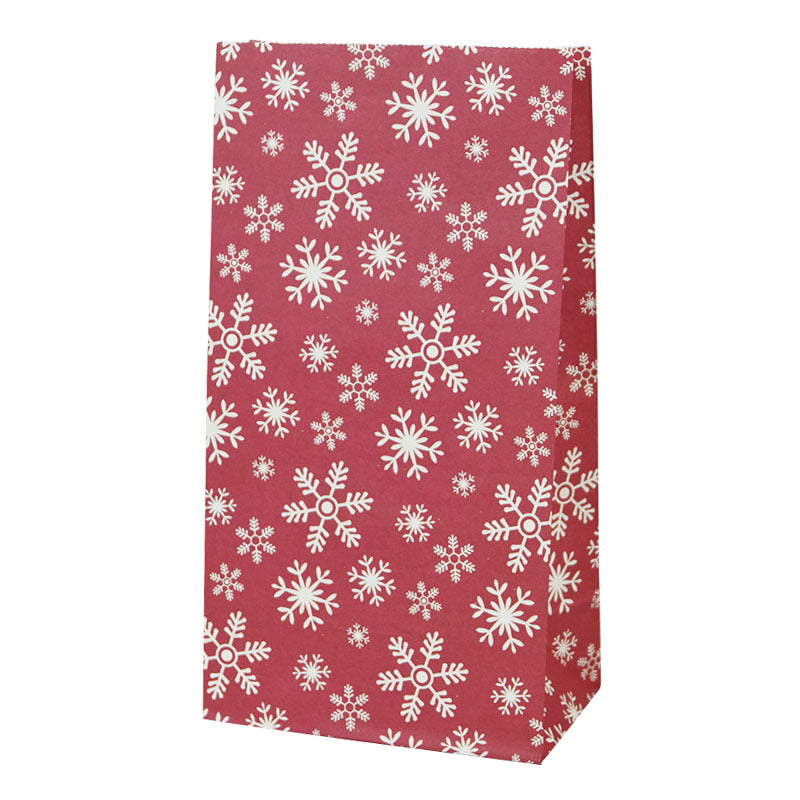 Christmas Wrapped Paper Bags Snowman Snowflakes No Mention