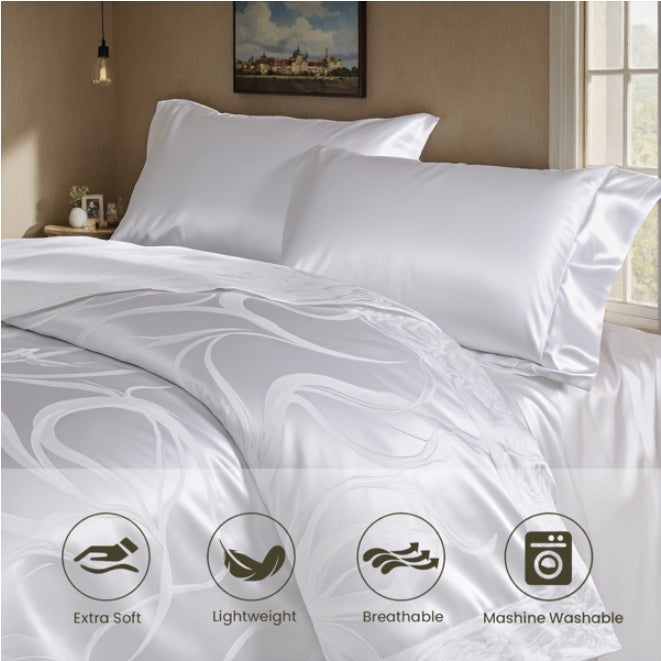 1 PC Luxury Satin Microfiber Bedding Set