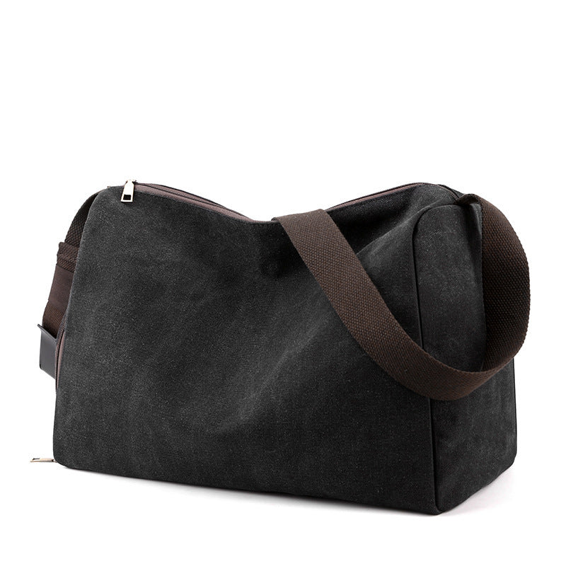 Retro Canvas Sports Gym Large-capacity Crossbody Bag