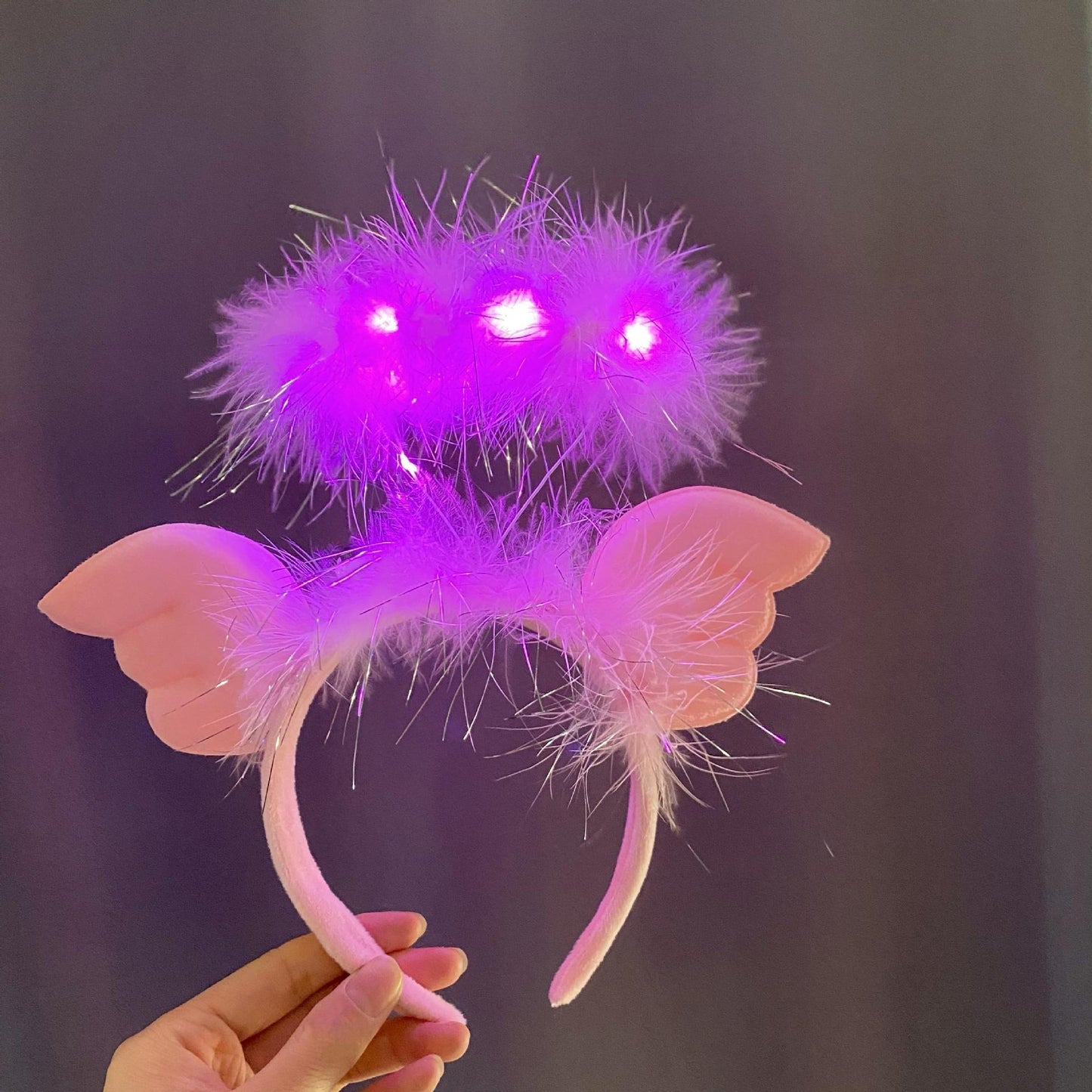 Angel Headband Christmas Headwear With Lights