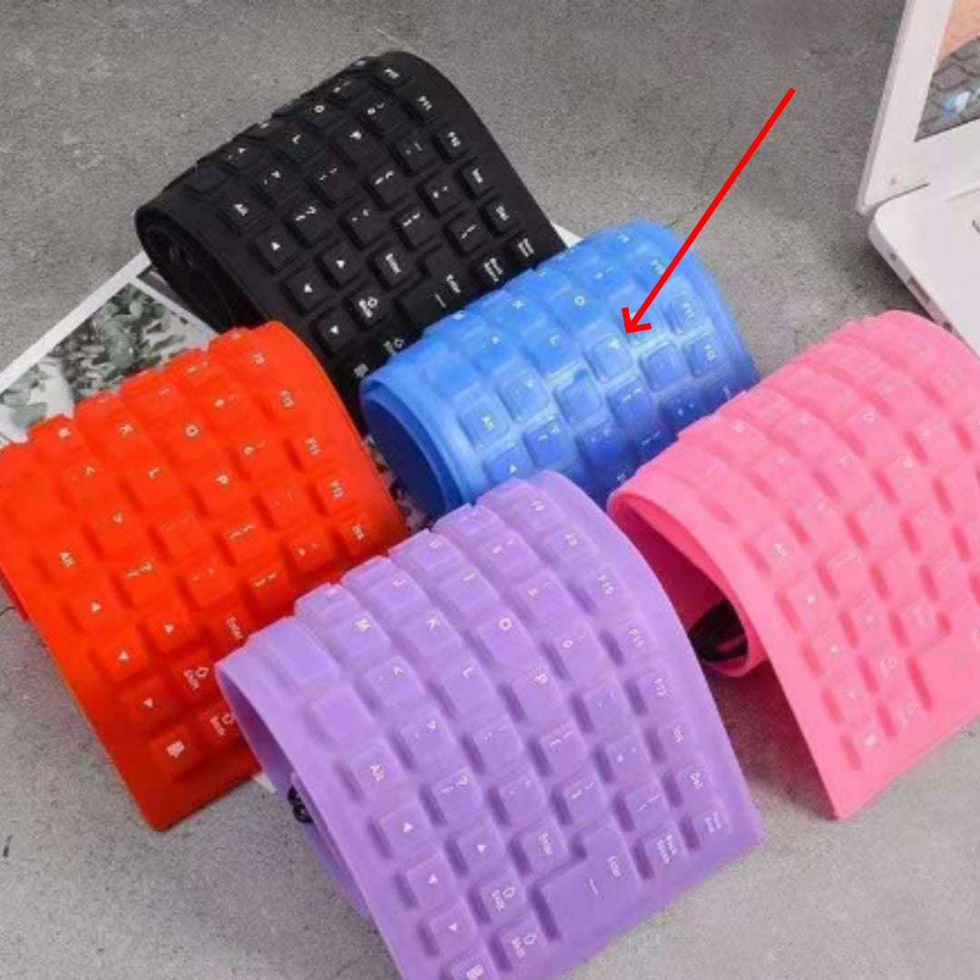 85 Key Wired Silicone Mute Soft Keyboard Multi-country USB Wired Folding Waterproof Mini