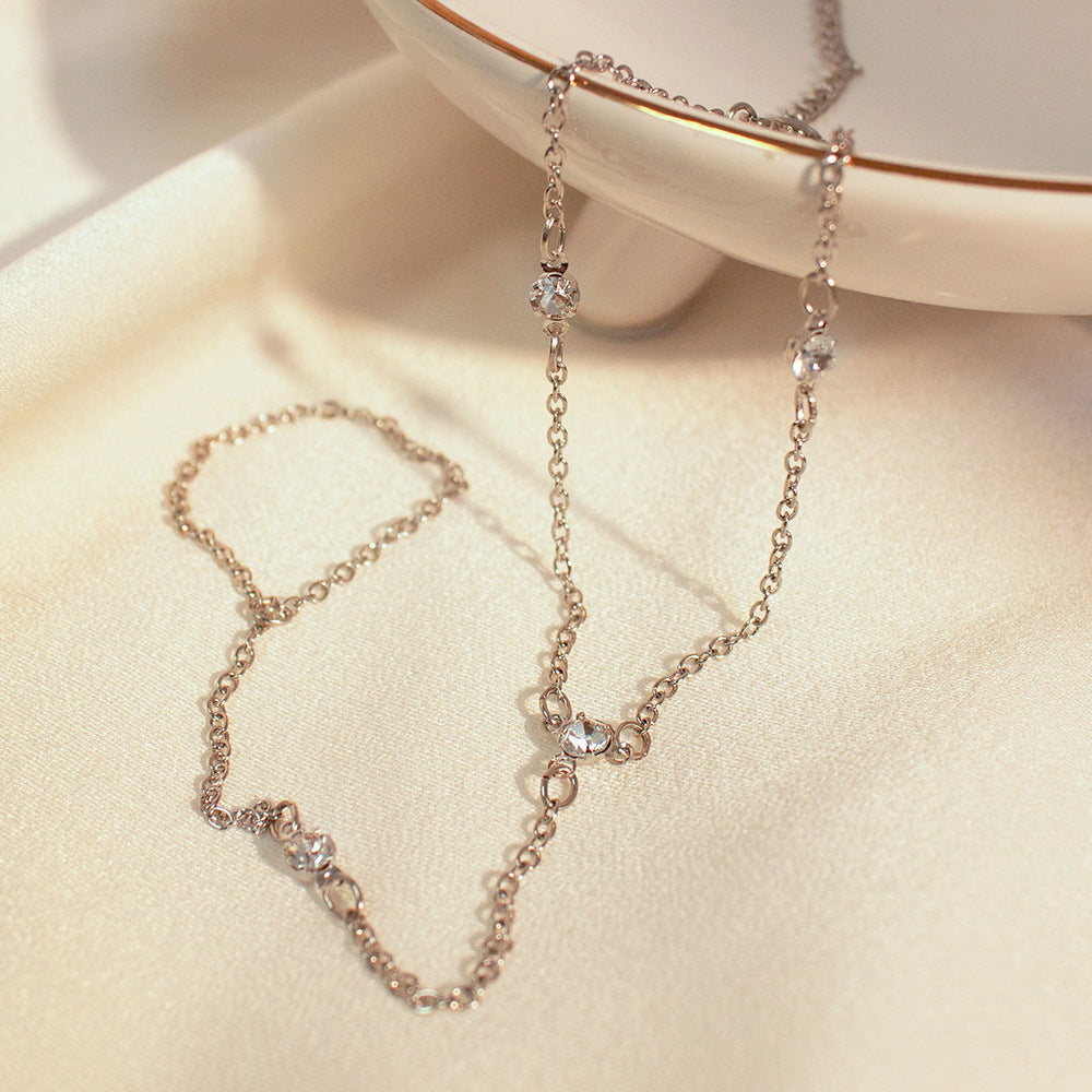 Fashion Diamond-embedded Anklet