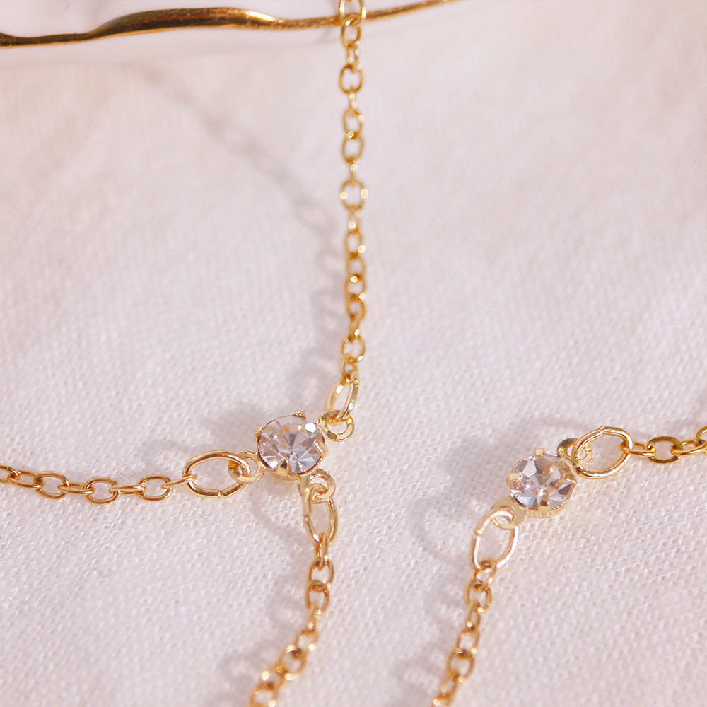 Fashion Diamond-embedded Anklet