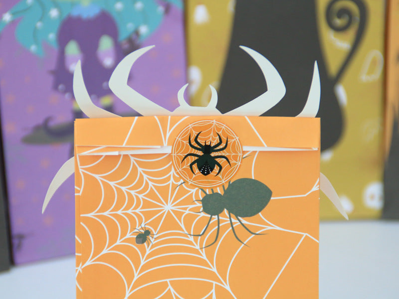 Oil-proof Packing Bag Halloween Theme Party Paper Packaging Bags 70g Kraft Paper Packaging
