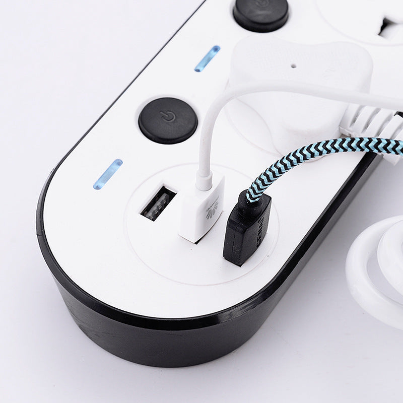 Multi-switch European Standard American Standard British Standard USB Power Strip Socket Household Plug Board Multi-port Fast Charging