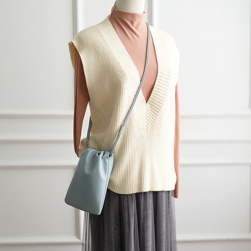 New Fashion Simple Small Chinese Character Fu Bag Shoulder Crossbody Bag