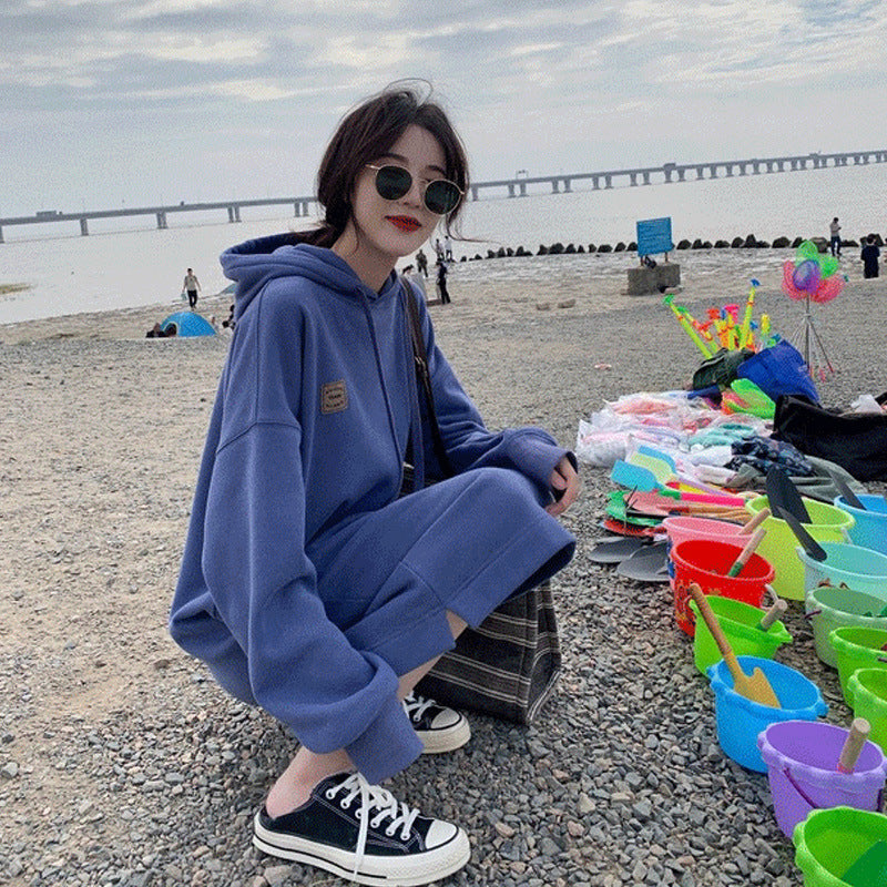 Long Hooded Brushed Hoody Women's Dress
