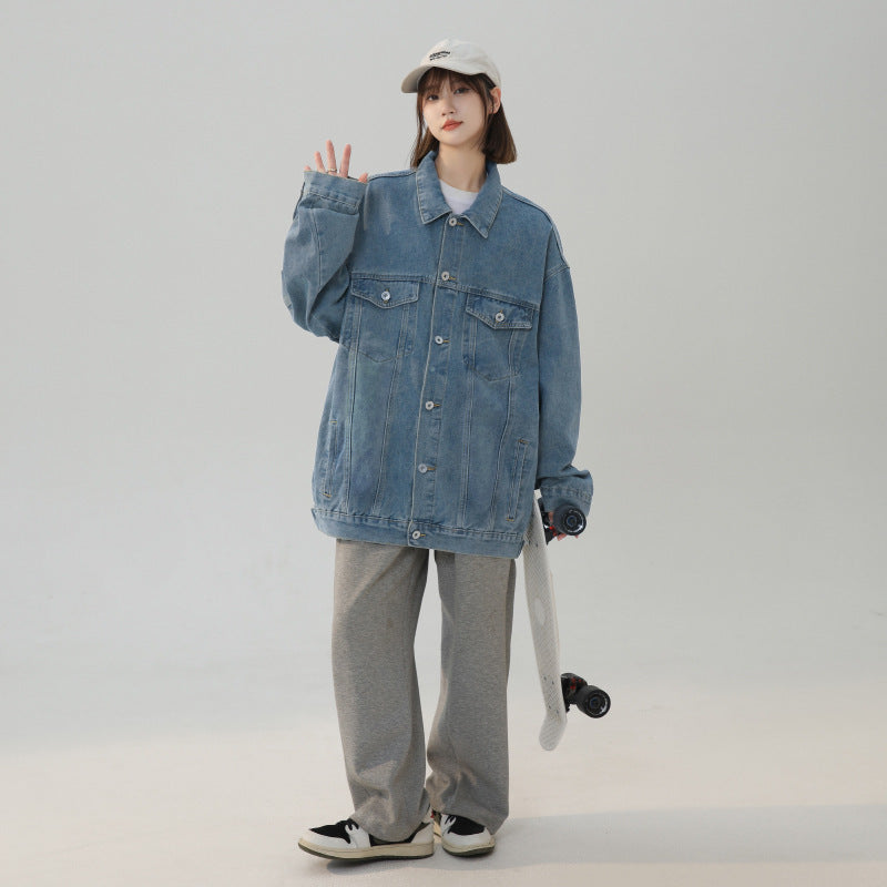American Retro Loose Versatile Denim Jacket