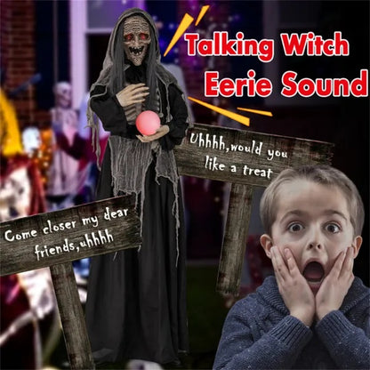 6 Feet Of Halloween Decorations For Witches With Orbs