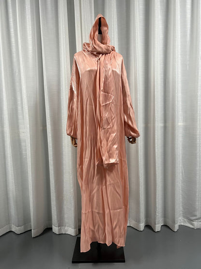 Middle East Dubai Muslim Robe Women's Clothing With Headscarf