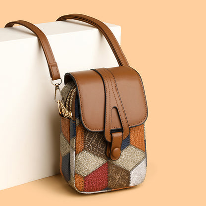 All-matching Fashion Vertical Exquisite Soft Leather Casual Pouch