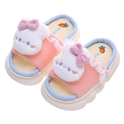 Linen Breathable Baby Cotton Linen Slippers