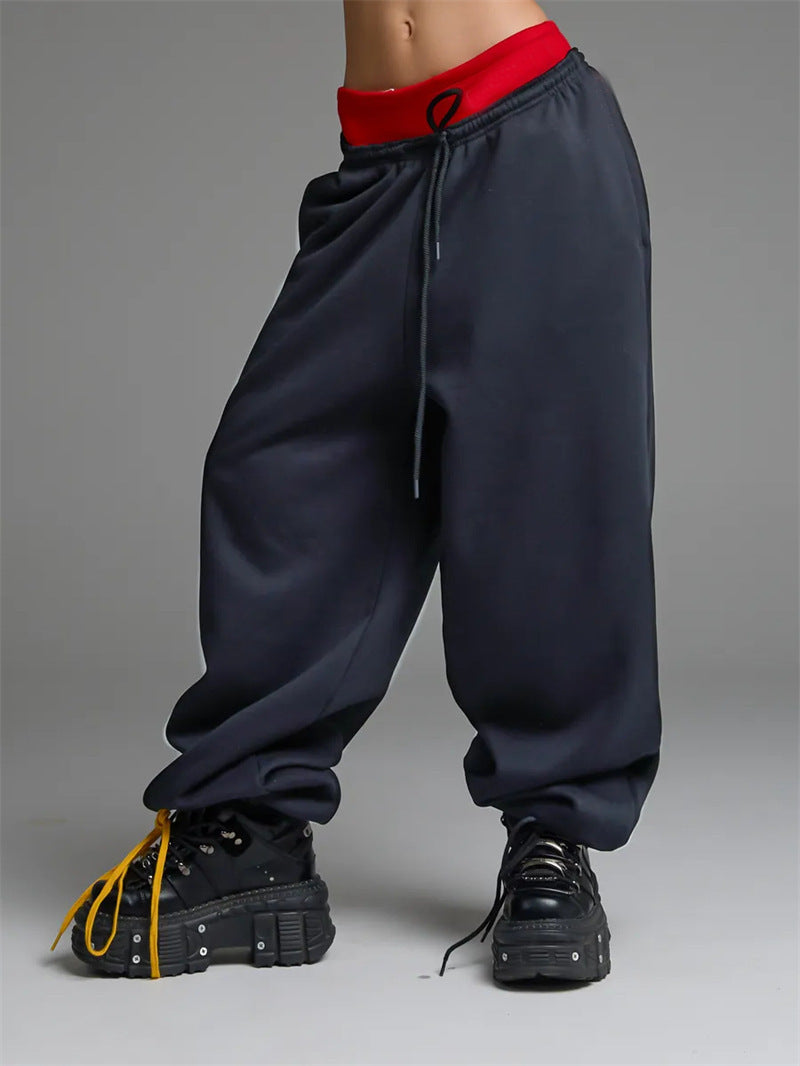 Casual Straight-leg Wide Leg Sweatpants