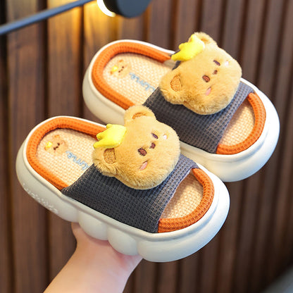 Linen Breathable Baby Cotton Linen Slippers