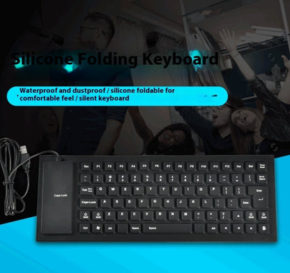 85 Key Wired Silicone Mute Soft Keyboard Multi-country USB Wired Folding Waterproof Mini
