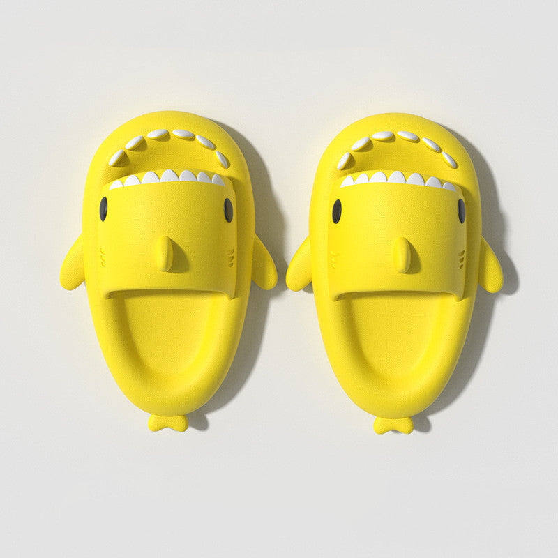 Children's Sandals And Slippers Summer Thick Bottom Second Generation Shark EVA Slippers Home Children Parent-child Non-slip Soft Bottom Baby Sandals