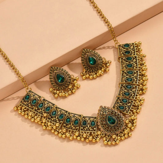Fashion Retro Mid-East Wind Peacock Shape Water Drop Elegant Outfit
