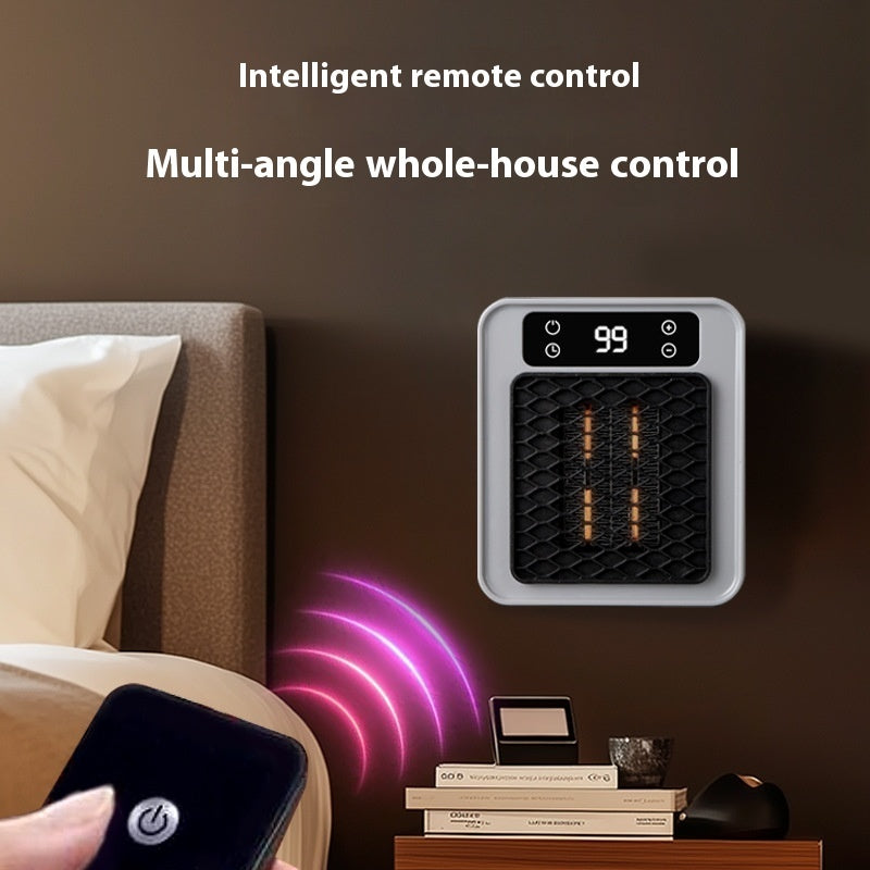 Mini Square Heater Plug Wall Socket Quick Heating Office Bathroom Graphene Warm Air Blower