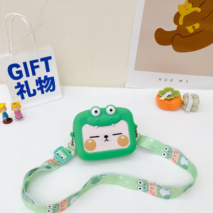 Children's Mini Cute Trendy Crossbody Silicone Bag