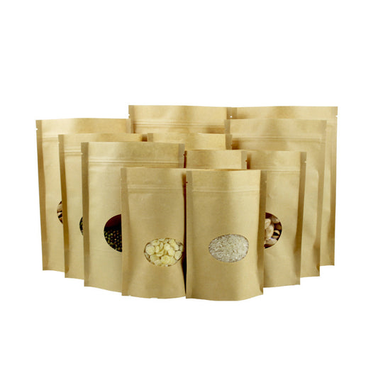 Round kraft paper bags