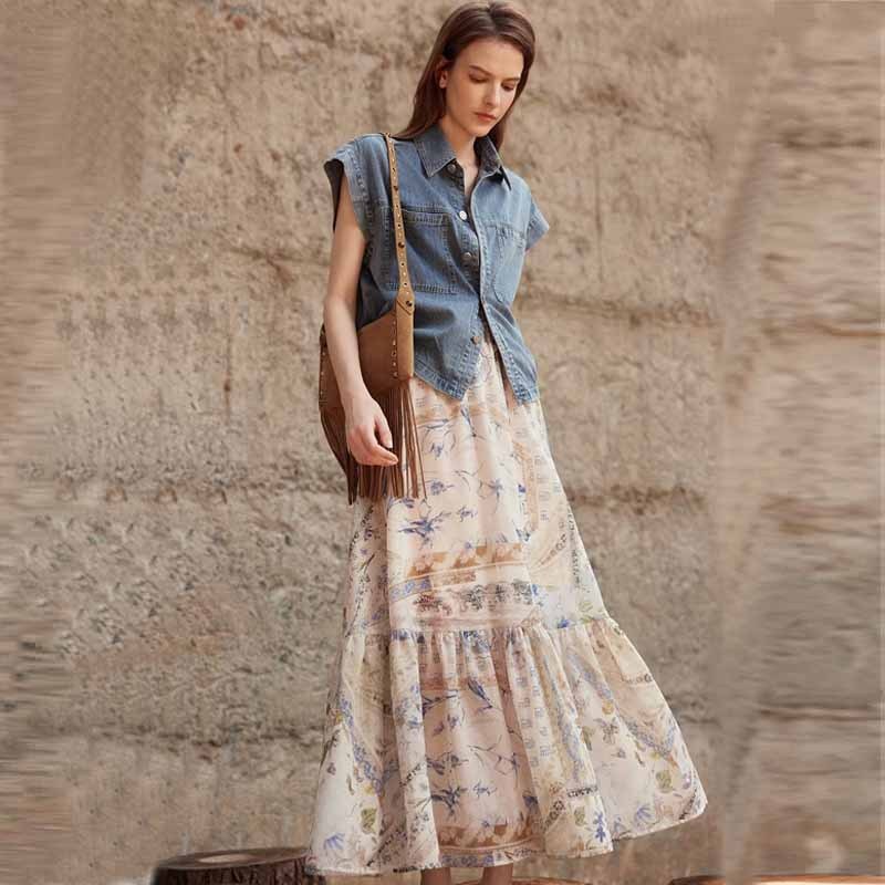 French Style High-grade Skirt Fashionable All-match Slimming Women