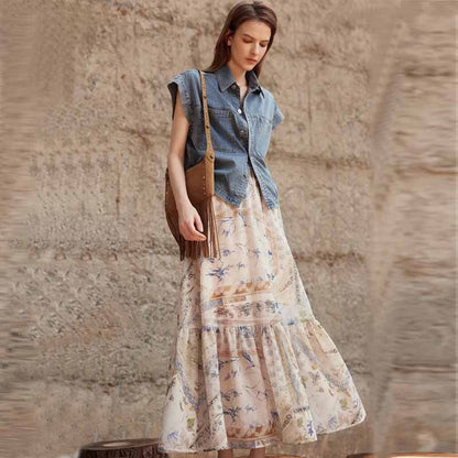 French Style High-grade Skirt Fashionable All-match Slimming Women