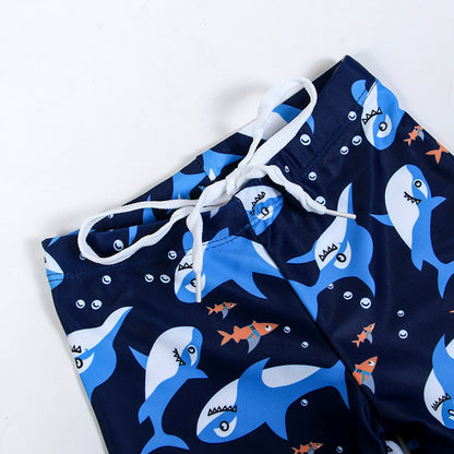 Shark sunblock quick-drying boy's swimsuit