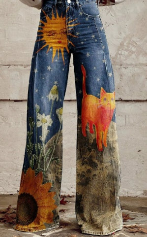 Women's Casual Pants Thin Imitation Jeans