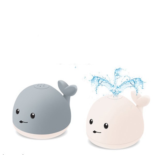 Battery-operated whale bath toy for infants