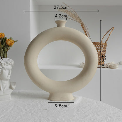 Tall ceramic vase for living room display