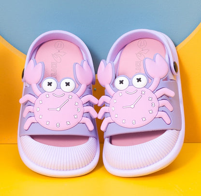 Cute Cartoon Boys And Girls Baotou Sandals Baby Non-slip Beach Slippers