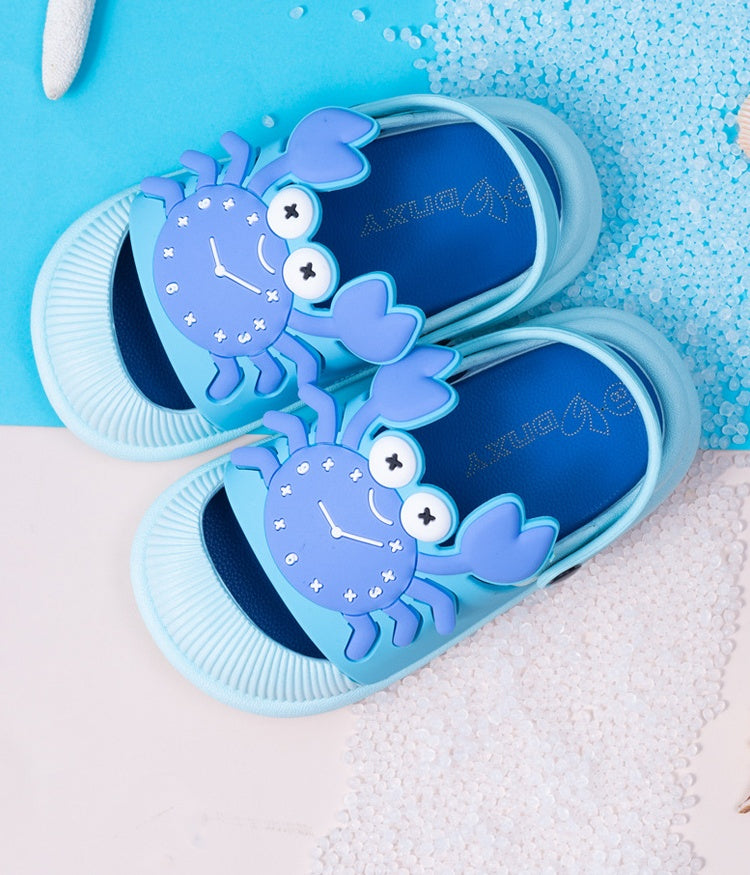 Cute Cartoon Boys And Girls Baotou Sandals Baby Non-slip Beach Slippers