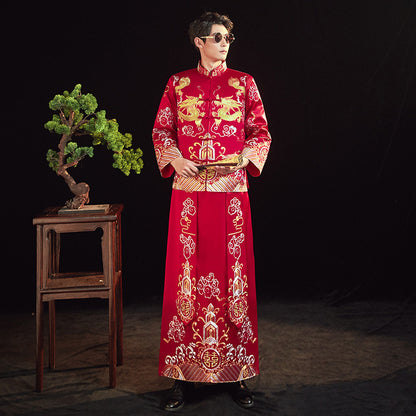 Men's And Women's Suits Embroidered Kimono Chinese Wedding Couples