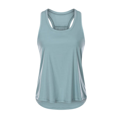 Women's Sports Nude Sleeveless Yoga Uniform Blouse