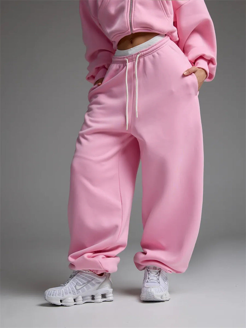 Casual Straight-leg Wide Leg Sweatpants