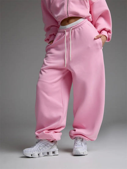 Casual Straight-leg Wide Leg Sweatpants