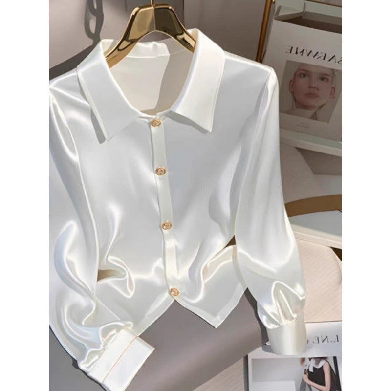 French Style Temperament Top Women's Autumn Light Luxury High-end Sense