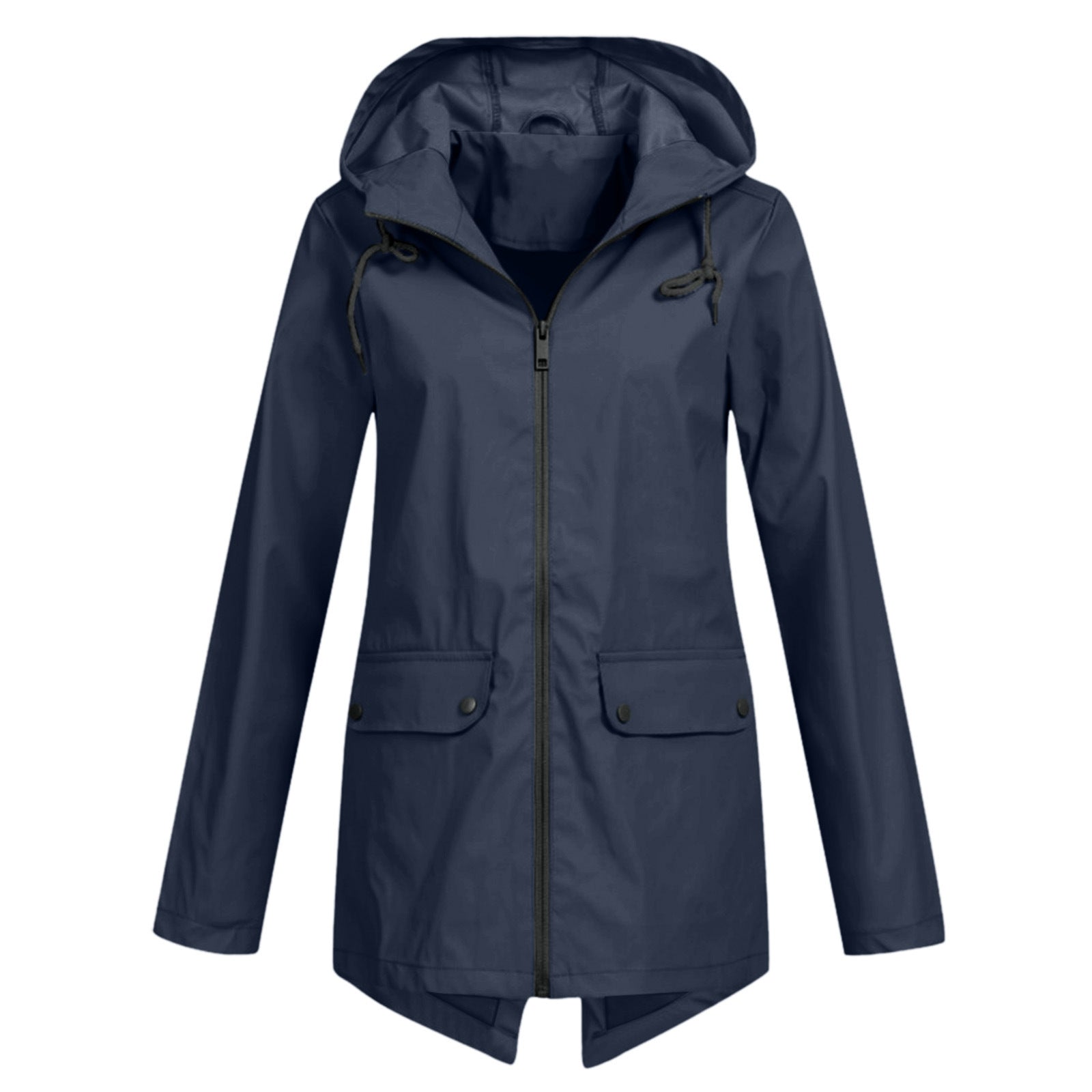 Waterproof Clothing Zipper Hooded Lightweight Outdoor Waterproof Raincoat Jacket Thin Outdoor Coat For Women