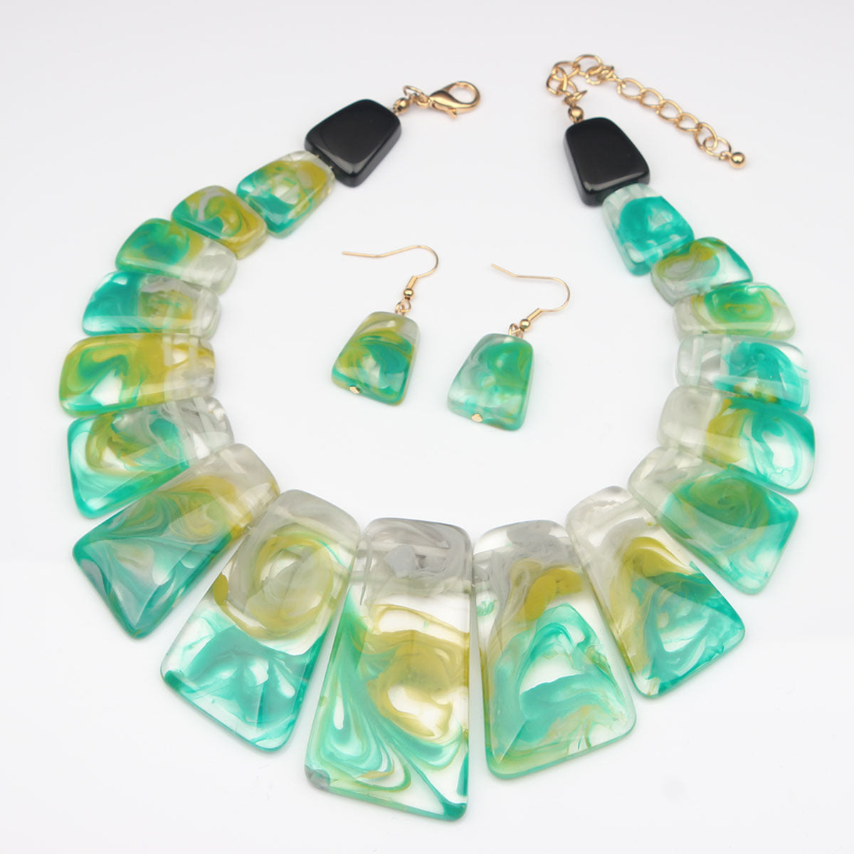 High Profile Retro Personality Necklace And Earrings Suite Ladies Ornament