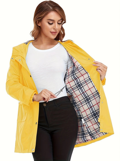 Women's Waterproof Jacket Slim Fit Windbreaker Windproof Jacket