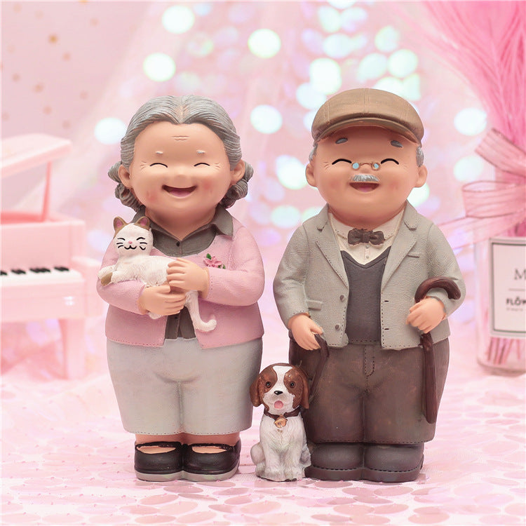 Home living room character decoration resin decoration