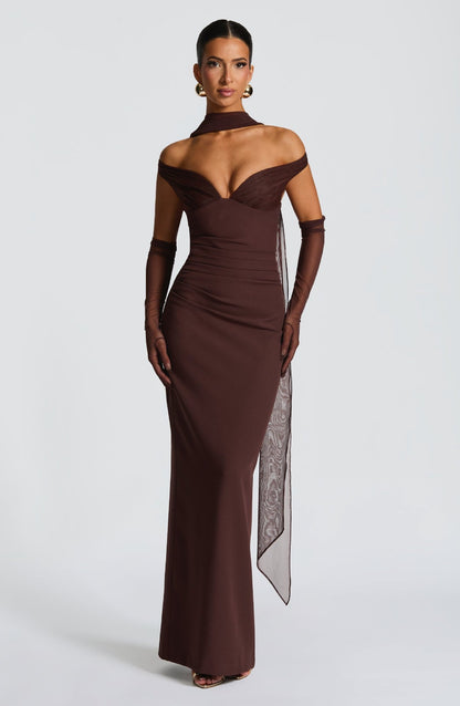 Sexy Hot Girl Tube Top Off-shoulder Waist Elastic Hip Dress